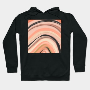 Abstract marbled waves Hoodie